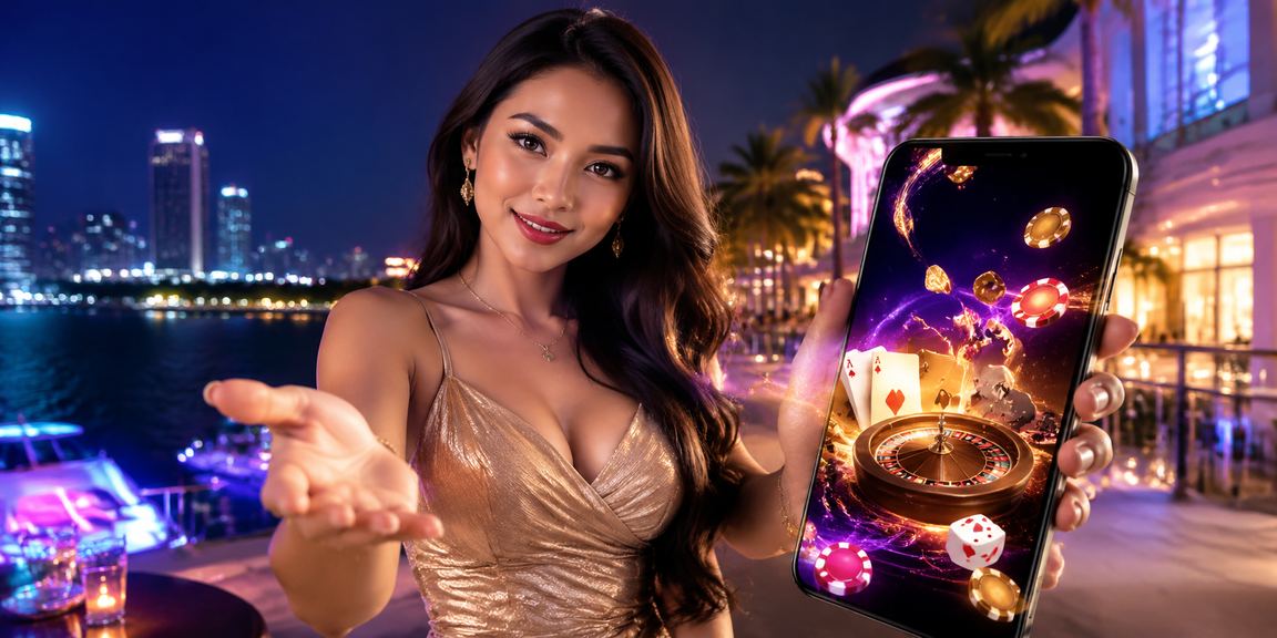 Paparan aplikasi kasino mudah alih di Johor Bahru pada telefon Android