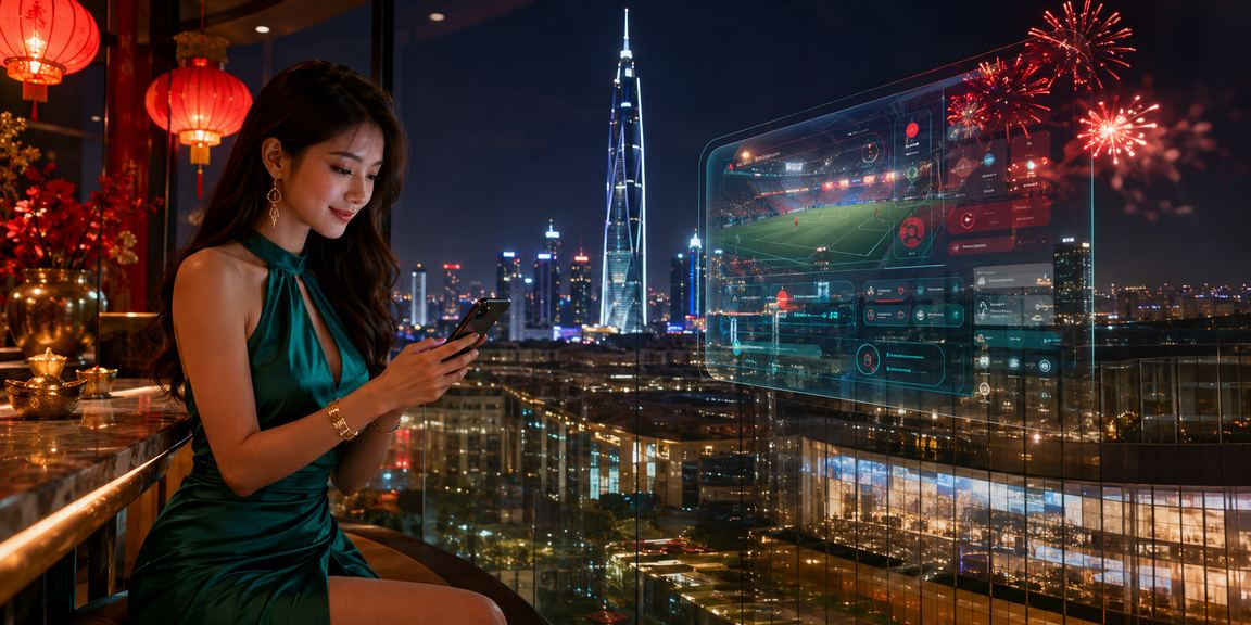 Pemain mengakses pertaruhan sukan melalui telefon mudah alih di Kuala Lumpur